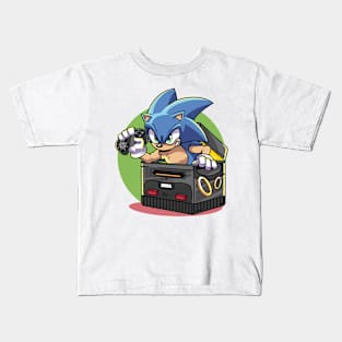 Sonic in a Sega Box! Kids T-Shirt